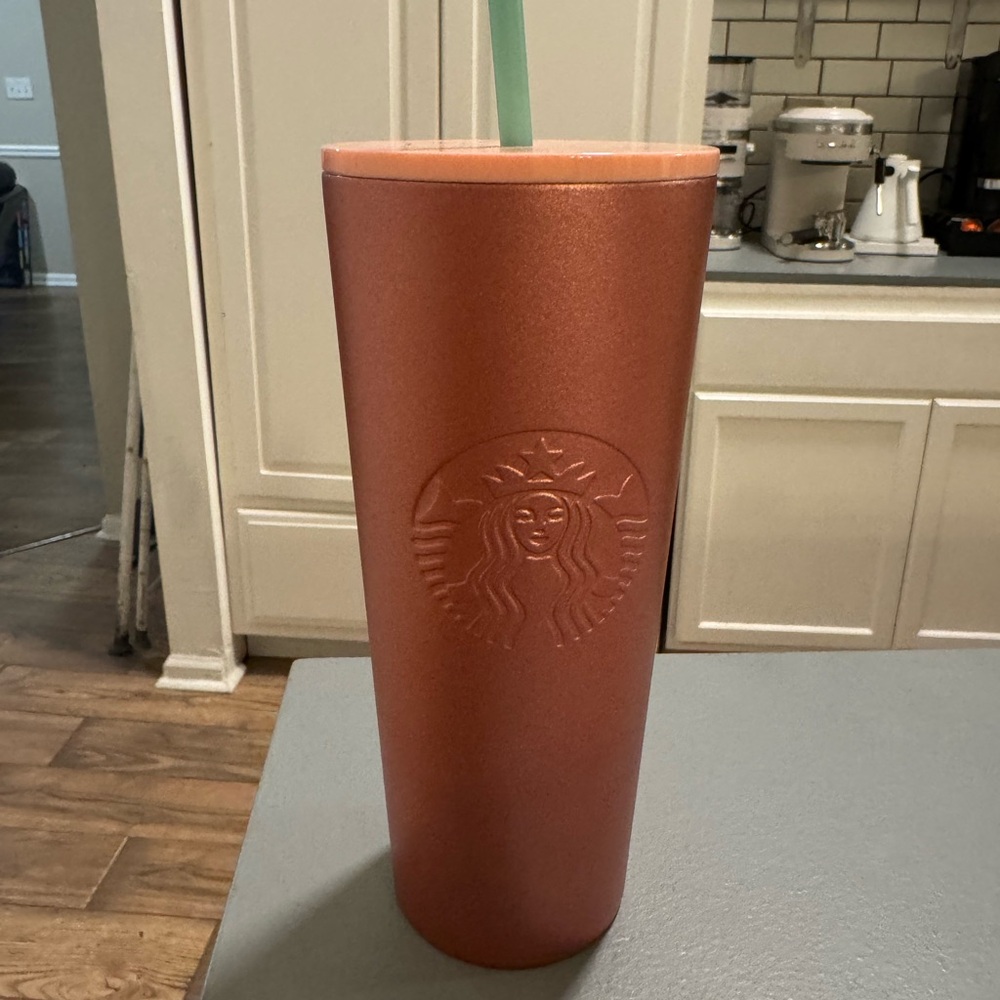 Starbucks Rose Gold Tumbler